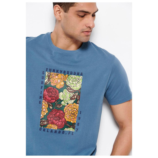 Funky Buddha Ανδρική κοντομάνικη μπλούζα